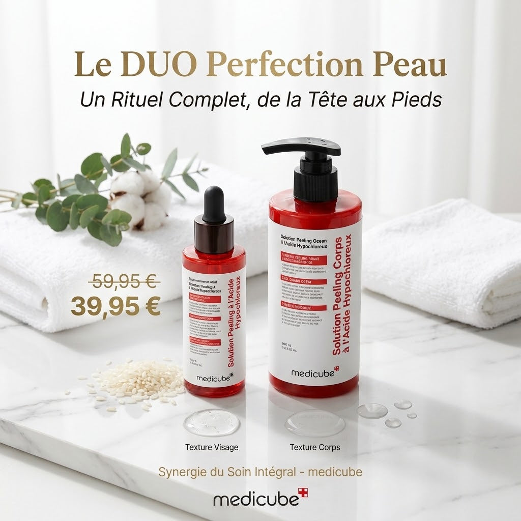 Sérum Peeling Éclat au Riz Médicube — (Visage, Corps & Duo)