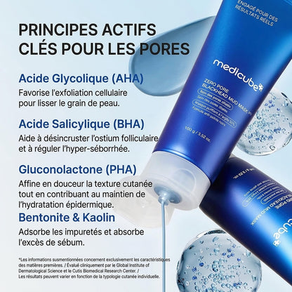 Medicube Zero Pore — Masque Argile Purifiant Anti-Points Noirs & Effet Frais