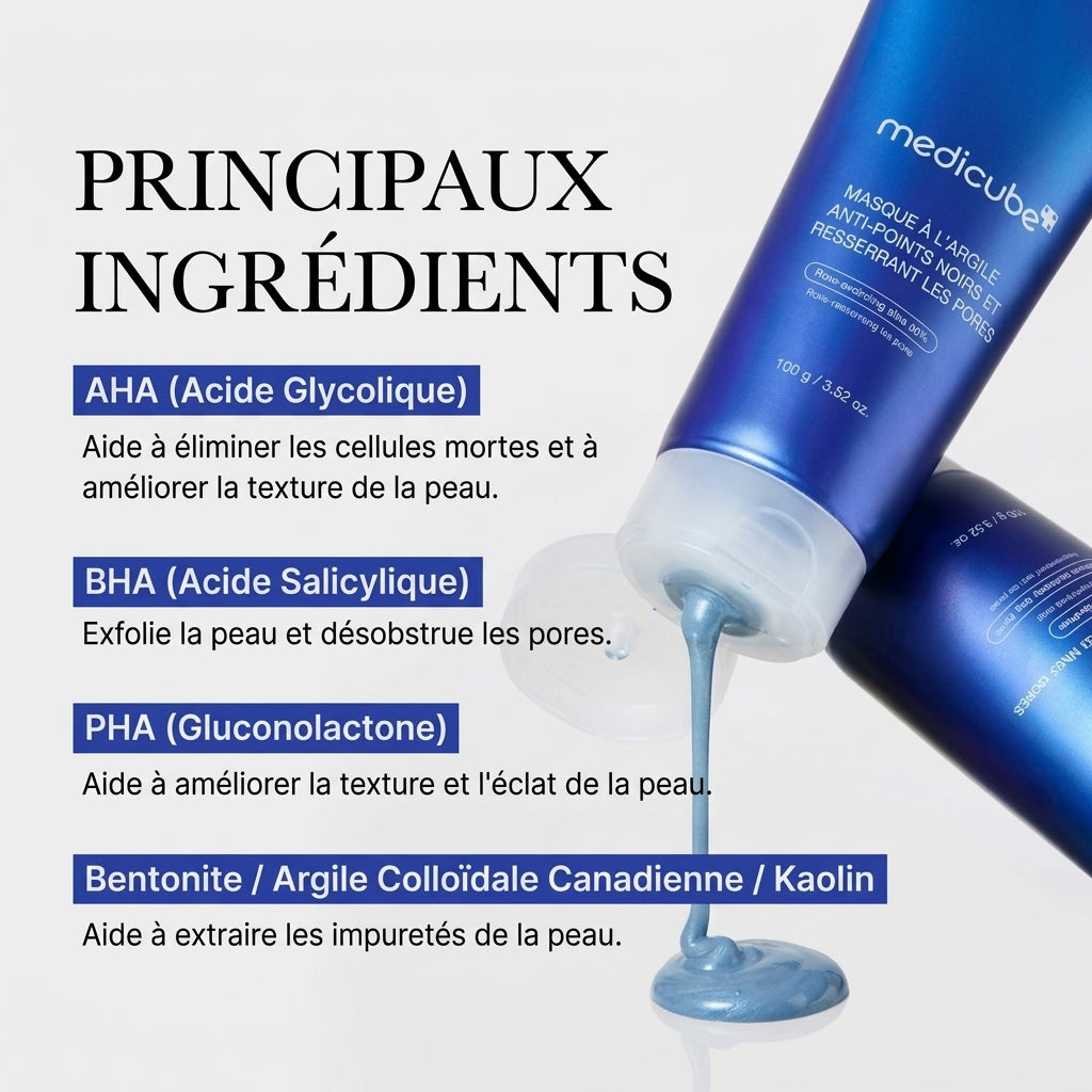 Medicube Zero Pore — Masque Argile Purifiant Anti-Points Noirs & Effet Frais