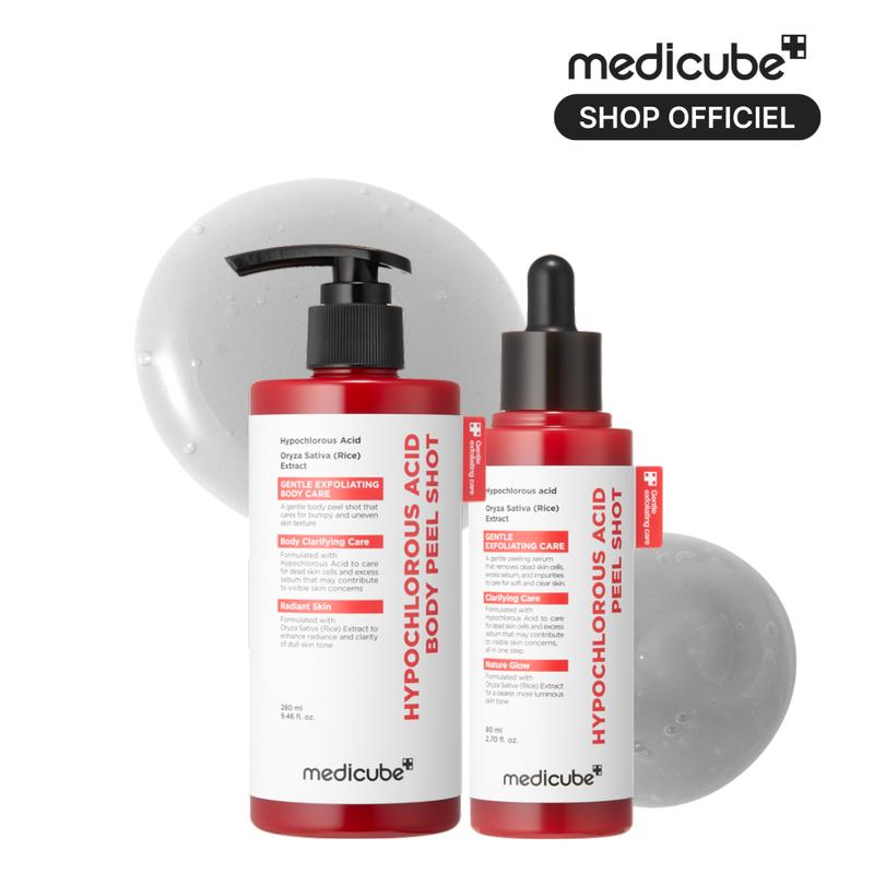 Sérum Peeling Éclat au Riz Médicube — (Visage, Corps & Duo)