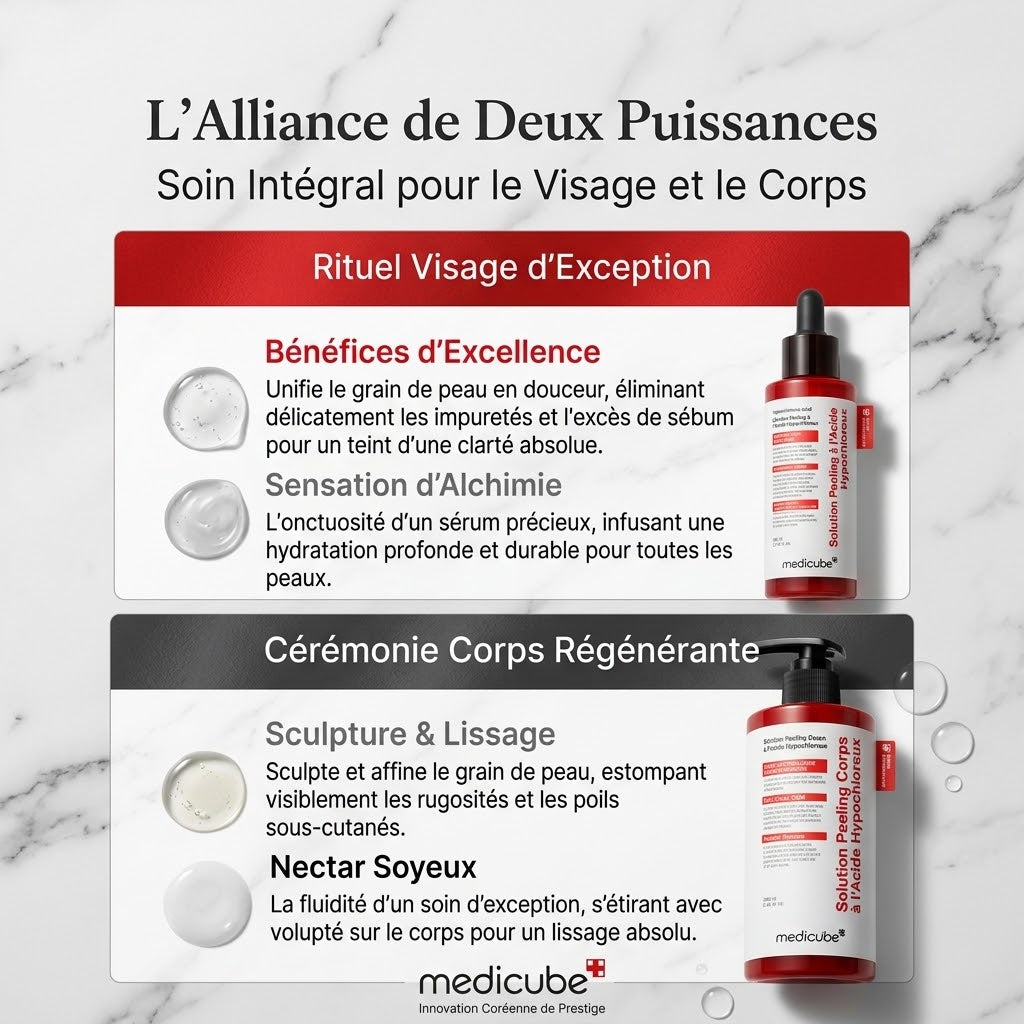 Sérum Peeling Éclat au Riz Médicube — (Visage, Corps & Duo)